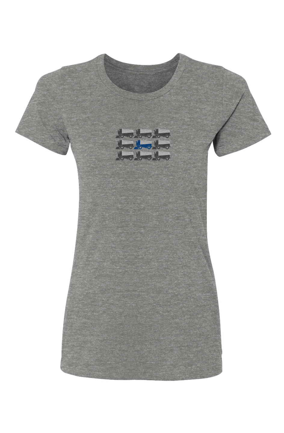 Zamboni Nation Barn Babe Tee Grey | Barn Garb Hockey Threads