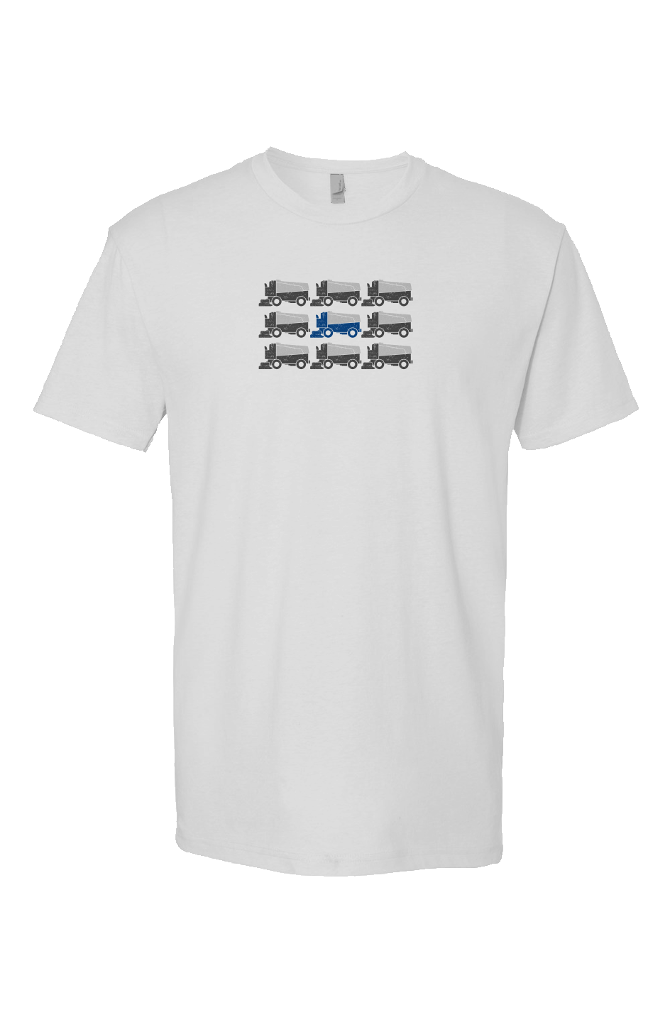 Zamboni Nation Breakaway Performance Tee White | Barn Garb Hockey Threads