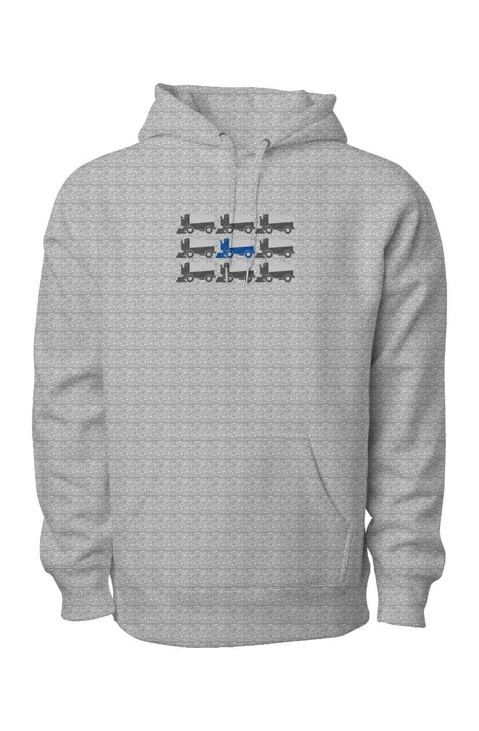Zamboni Nation Legend Heavyweight Cross Grain Hoodie Grey | Barn Garb Hockey Threads