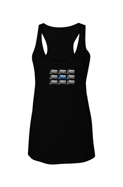 Zamboni Nation Racerback Barn Tank Black | Barn Garb Hockey Threads