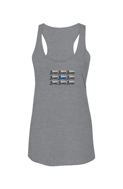 Zamboni Nation Racerback Barn Tank Grey | Barn Garb Hockey Threads