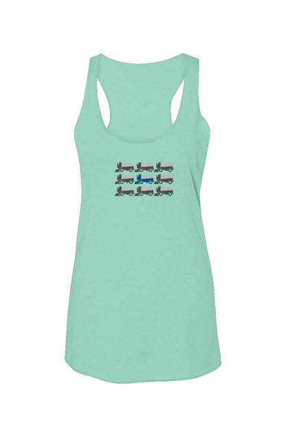Zamboni Nation Racerback Barn Tank Mint | Barn Garb Hockey Threads