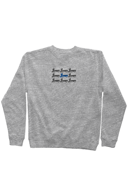Zamboni Nation Rinkside Crewneck Sweatshirt Grey | Barn Garb Hockey Threads