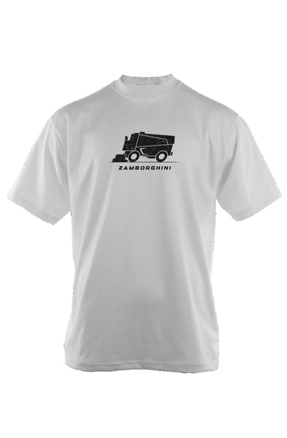 Zamborghini 90s Throwback Oversized Heavyweight Tee White | Barn Garb Hockey Threads