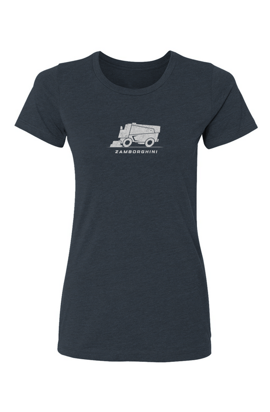 Zamborghini Barn Babe Tee Navy Blue | Barn Garb Hockey Threads