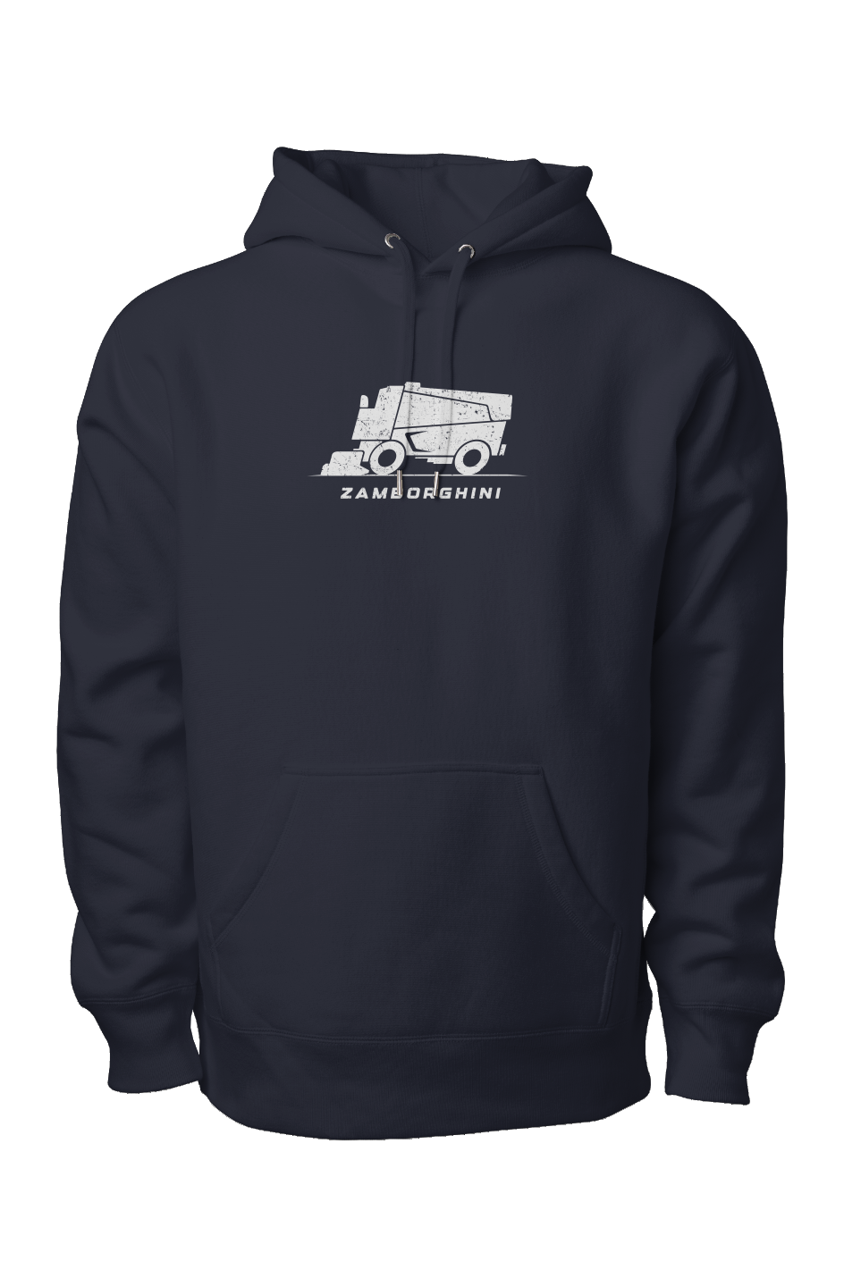 Zamborghini Legend Heavyweight Cross Grain Hoodie Navy Blue | Barn Garb Hockey Threads