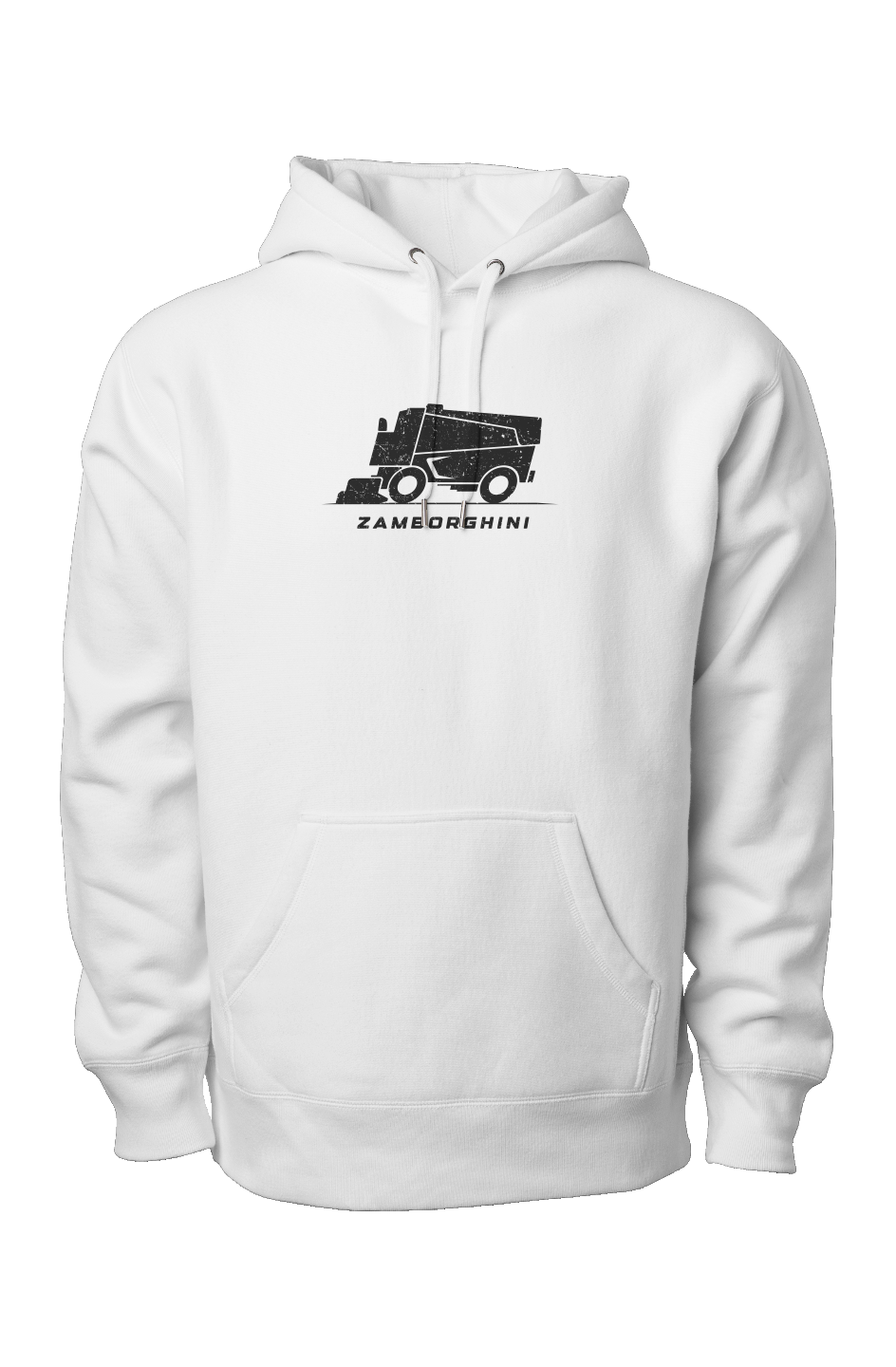 Zamborghini Legend Heavyweight Cross Grain Hoodie White | Barn Garb Hockey Threads