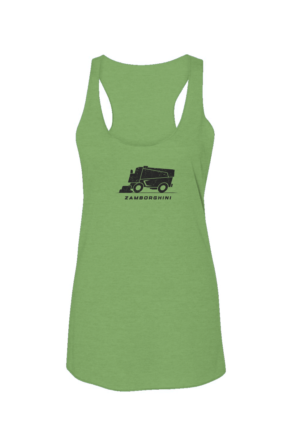 Zamborghini Racerback Barn Tank Green | Barn Garb Hockey Threads