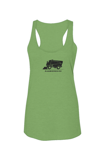 Zamborghini Racerback Barn Tank Green | Barn Garb Hockey Threads