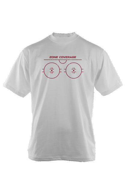 Zone Coverage 90s Throwback Oversized Heavyweight Tee White | Barn Garb Hockey Threads