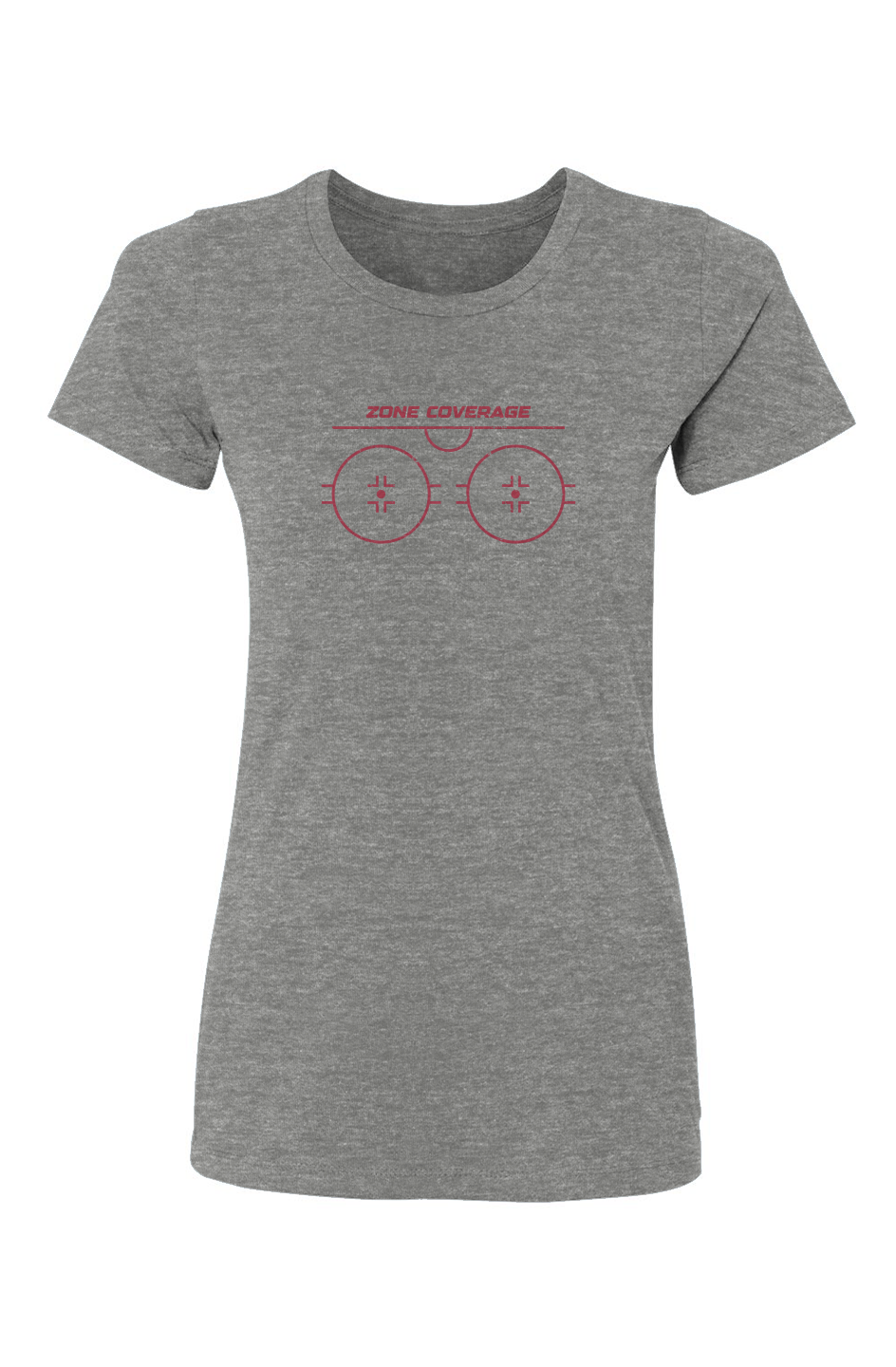Zone Coverage Barn Babe Tee Grey | Barn Garb Hockey Threads