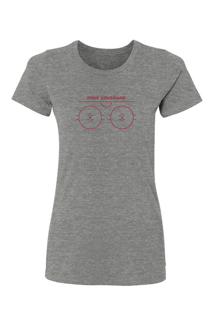 Zone Coverage Barn Babe Tee Grey | Barn Garb Hockey Threads