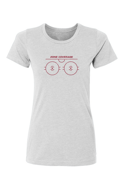 Zone Coverage Barn Babe Tee White | Barn Garb Hockey Threads