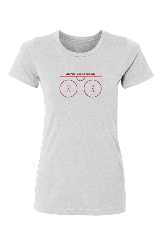 Zone Coverage Barn Babe Tee White | Barn Garb Hockey Threads