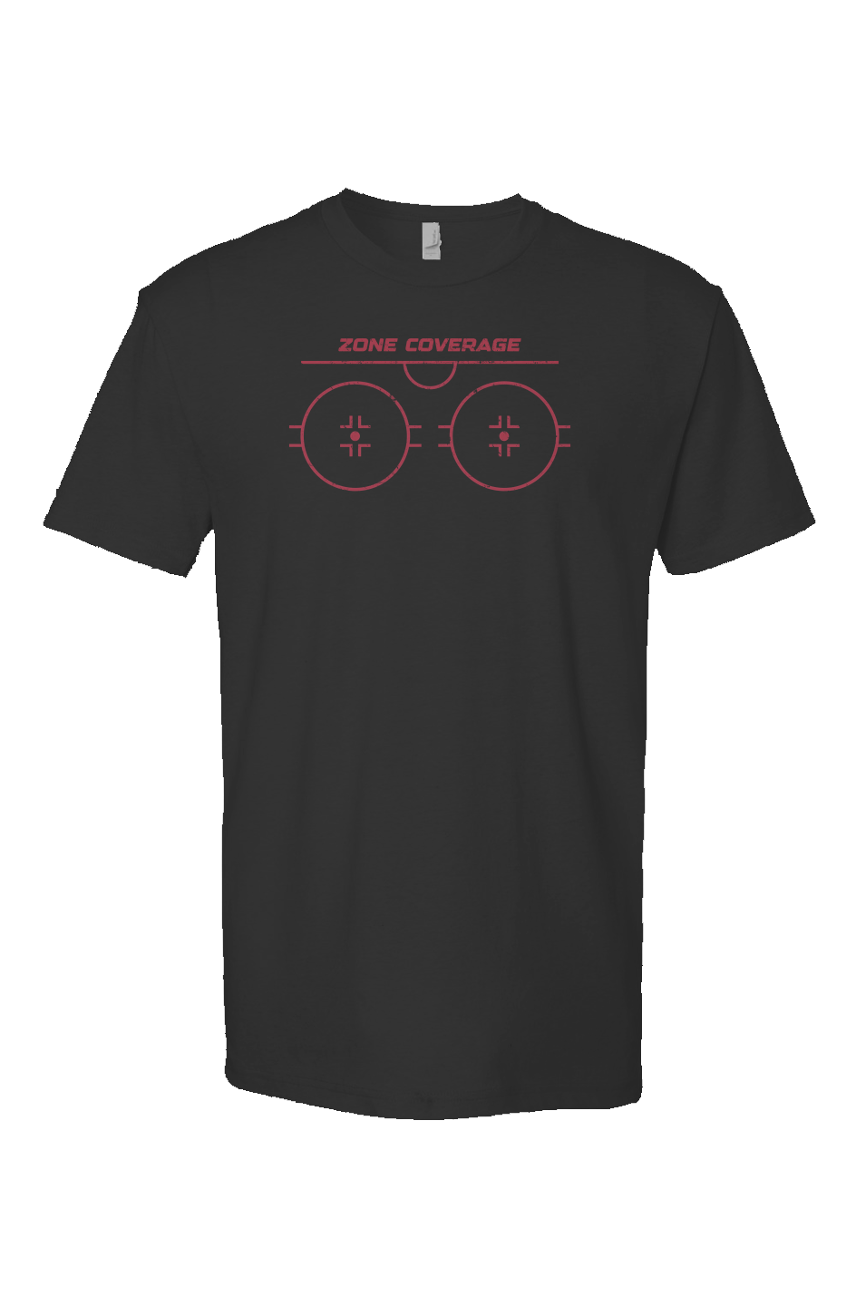 Zone Coverage Breakaway Performance Tee Black | Barn Garb Hockey Threads