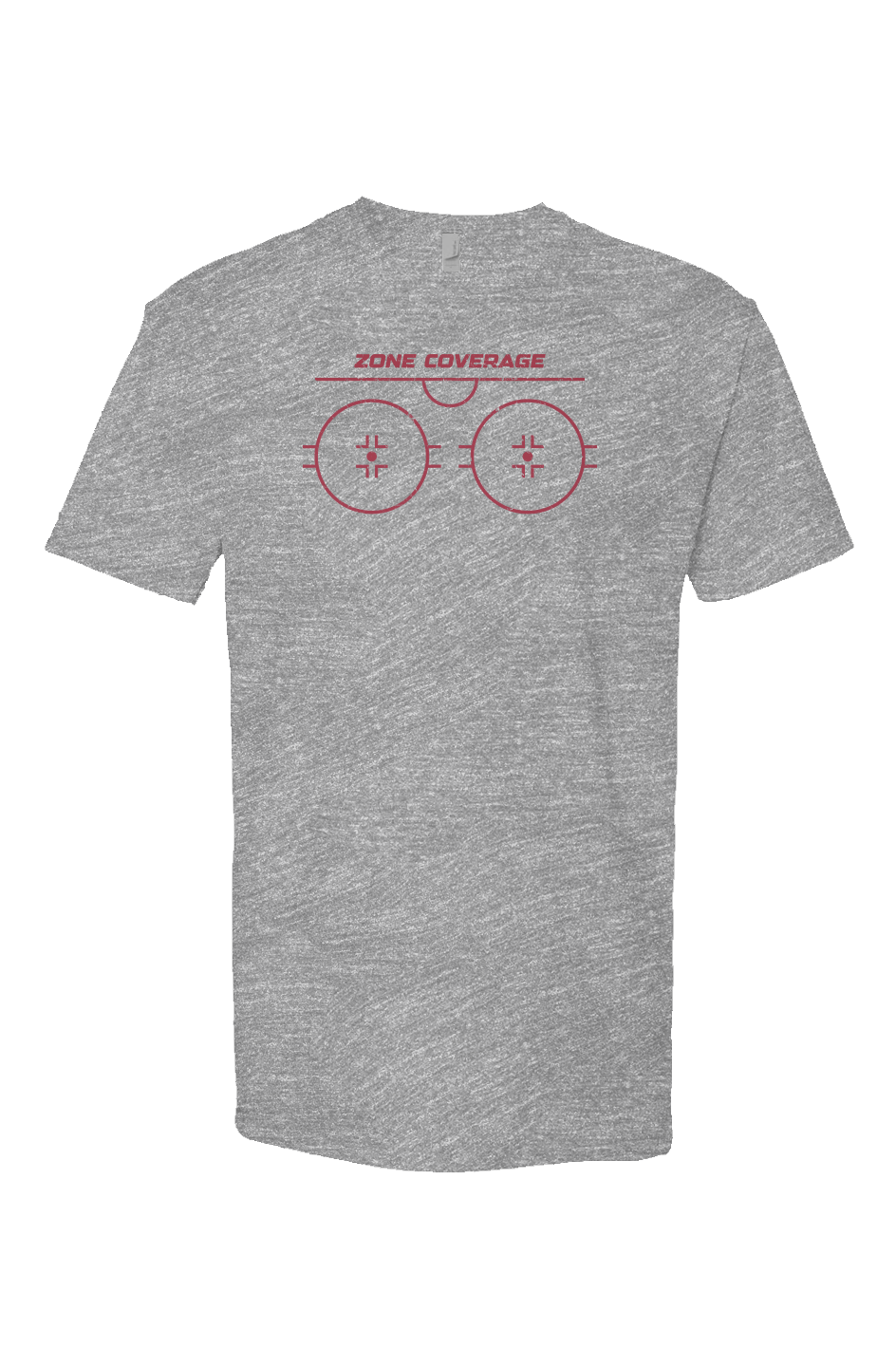 Zone Coverage Breakaway Performance Tee Grey | Barn Garb Hockey Threads