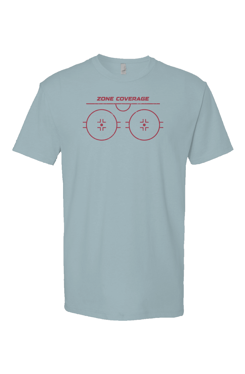 Zone Coverage Breakaway Performance Tee Ice Blue | Barn Garb Hockey Threads