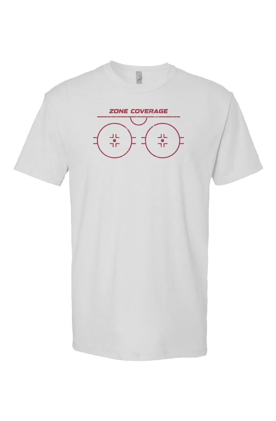 Zone Coverage Breakaway Performance Tee White | Barn Garb Hockey Threads