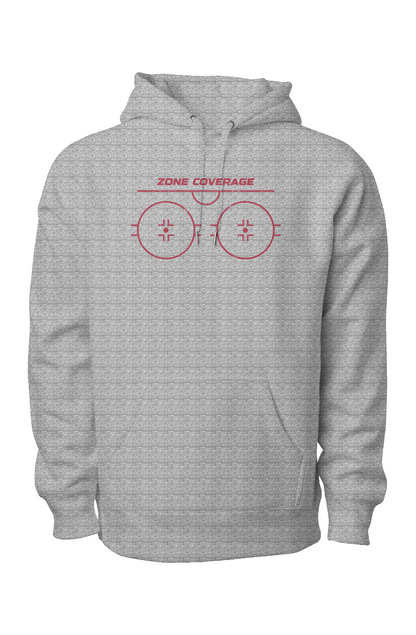 Zone Coverage Legend Heavyweight Cross Grain Hoodie Grey | Barn Garb Hockey Threads